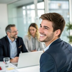 Obraz premium business team working together