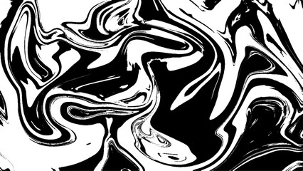 White and black marble texture background.  Imitations of hand drawn acrylic painting. Marbling surface vector illustration. Easy to edit template for your design projects. Liquid effect backdrop.