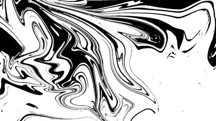 White and black marble texture background.  Imitations of hand drawn acrylic painting. Marbling surface vector illustration. Easy to edit template for your design projects. Liquid effect backdrop.