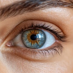 Fototapeta premium Close-up beautiful eye banner
