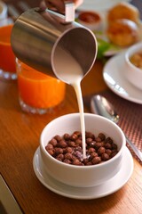 milky breakfast cereal
