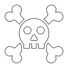 Danger icon in line style