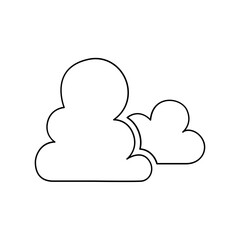Cloud icon in line style