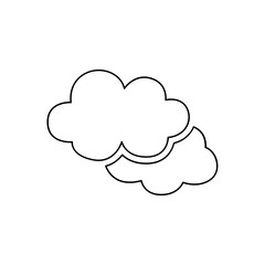 Cloud icon in line style