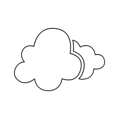 Cloud icon in line style