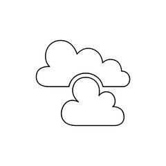 Cloud icon in line style