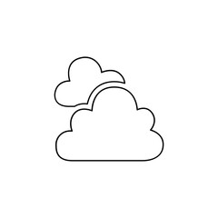 Cloud icon in line style