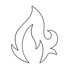 Violence and aggressive icon in line style