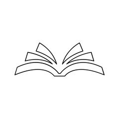 Book icon in line style
