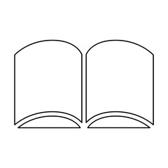 Book icon in line style