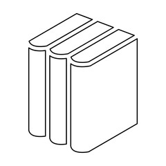 Book icon in line style