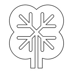 Tree icon in line style