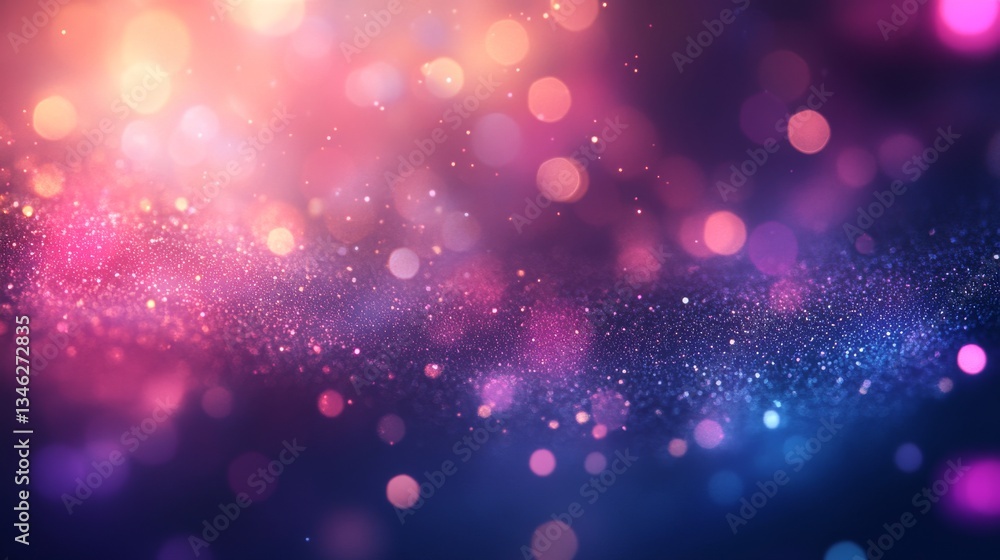 Poster glittering silver and diamond dust bokeh background with sparkling blurred lights and soft abstract 