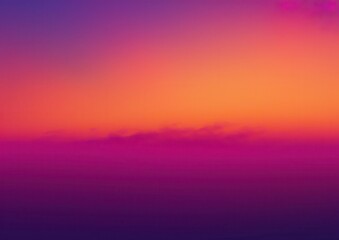 Vibrant sunset sky with a gradient of orange to purple hues.