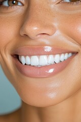 Fototapeta premium Close-up beautiful smile banner