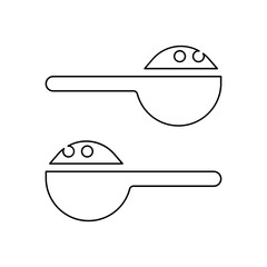 Sugar icon in line style