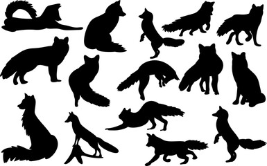 Webfoxes silhouette element decoration clipart