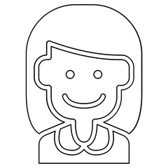 Teacher icon in line style