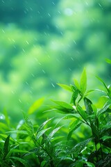 Close-up plants banner