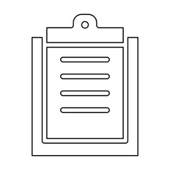 Report icon in line style