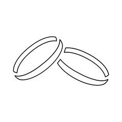 Ring icon in line style