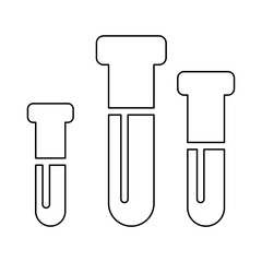 Blood draw icon in line style