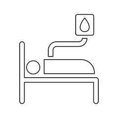 Patient icon in line style