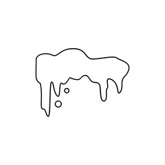 Frozen icon in line style