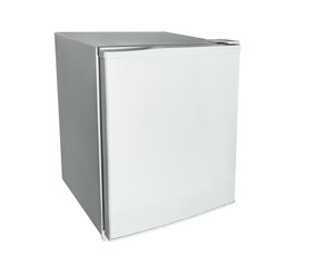 mini fridge for room small size in white transparent background