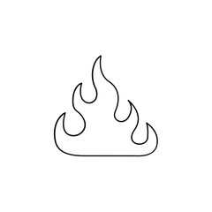 Fire icon in line style