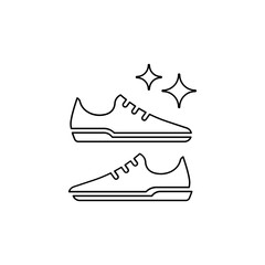 Obraz premium Brand name shoes icon in line style