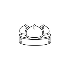 chinese food icon in line style