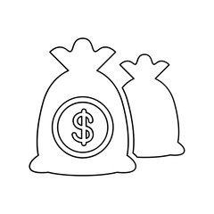 Budget icon in line style