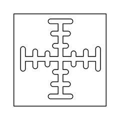 Target icon in line style