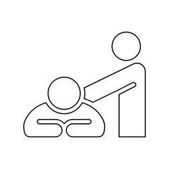 Massage icon in line style
