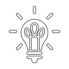 Idea icon in line style
