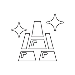 Gold icon in line style