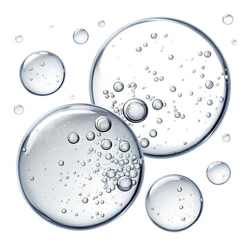 Abstract blue bubbles Water drop illustration