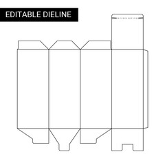 packaging box dieline ,label and packaging die-line design
