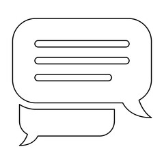 Conversation icon in line style