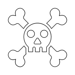 hacker icon in line style