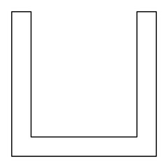 Steel pipe icon in line style