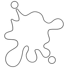 Acid icon in line style