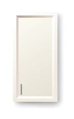 Kitchen cabinets mockup. Vector furniture for design interior. Isolated home workspace equipment. Interior office or living room object