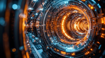 Obraz premium Infographic analysis of quantum computing supremacy in a digital future