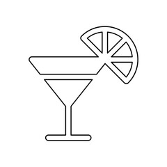 Cocktail icon in line style