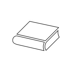Book icon in line style