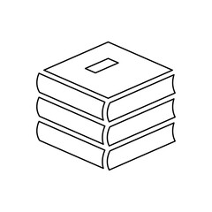 Book icon in line style