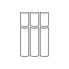 Book icon in line style