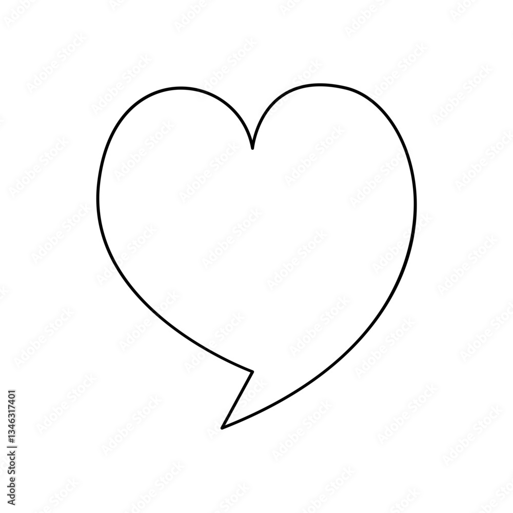 Poster speech bubble icon in line style